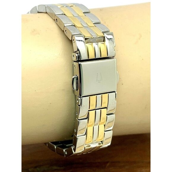 Bulova Women's Watch 98L273 Mother of Pearl Dial Two Tone Steel 32mm - Picture 11 of 13